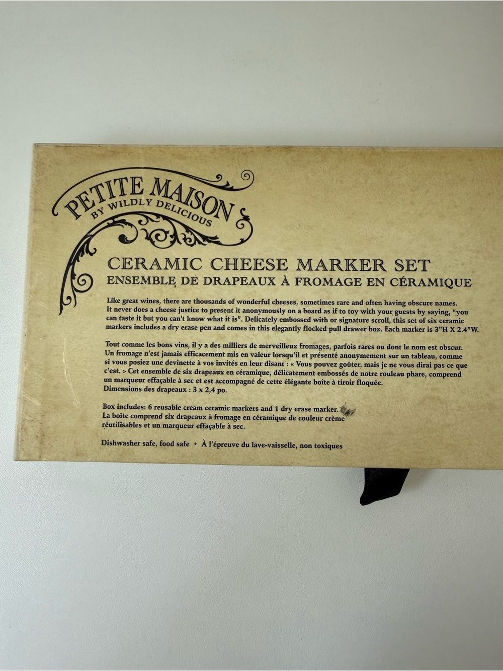 Delicious Ceramic Cheese Marker Set - Cream - Picture 4 of 4